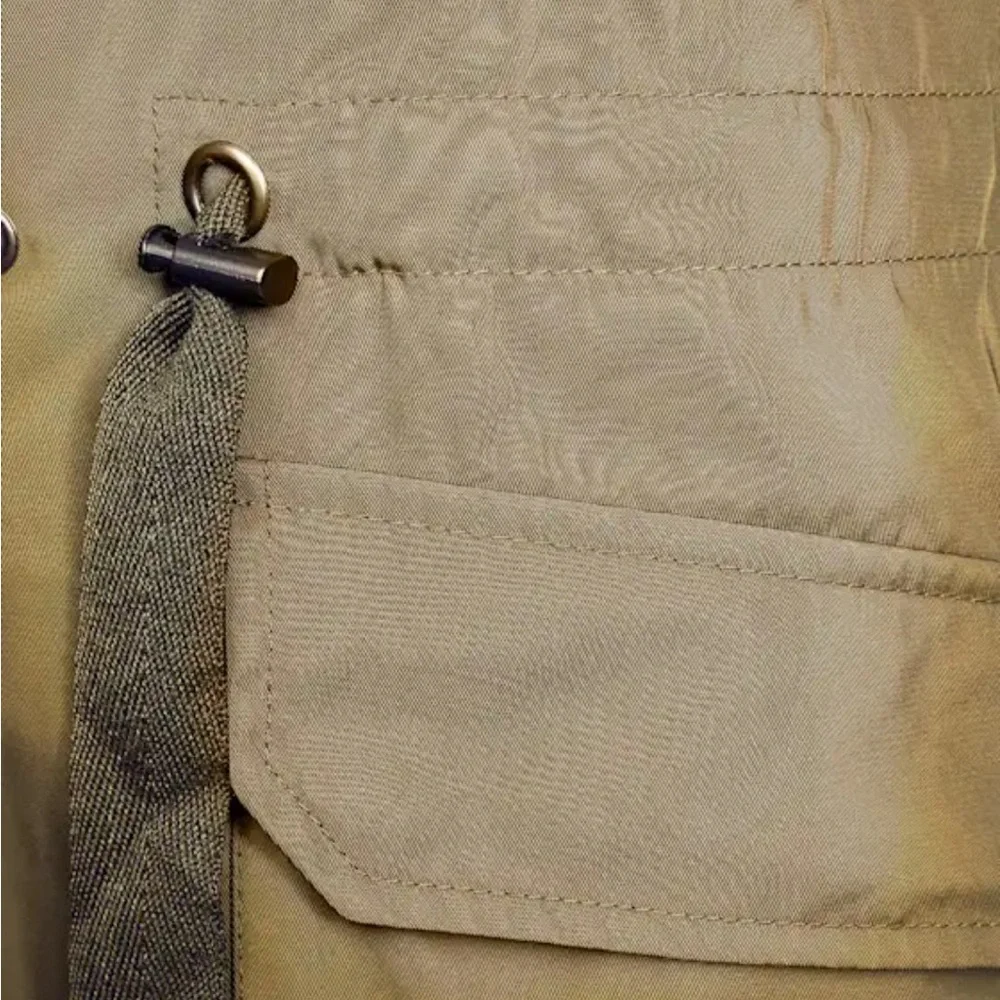 Olive Green Rain Coat - Picture 4 of 7